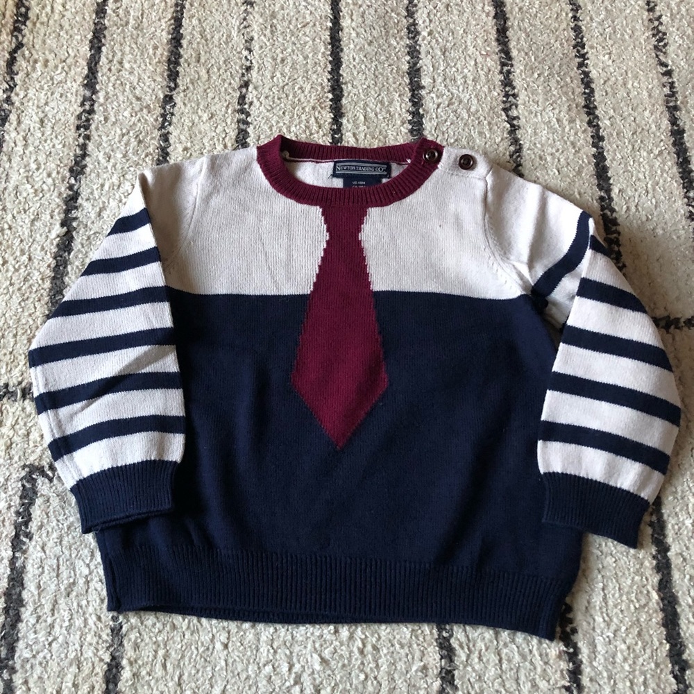 Newton Trading Co tie sweater